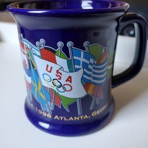 Atlanta Summer Olympics Cobalt Blue International Flags Mug 1996